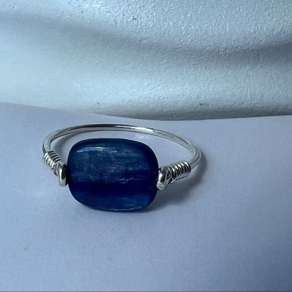 BLUE Kyanite Sterling Silver Ring - Picture 11 of 12